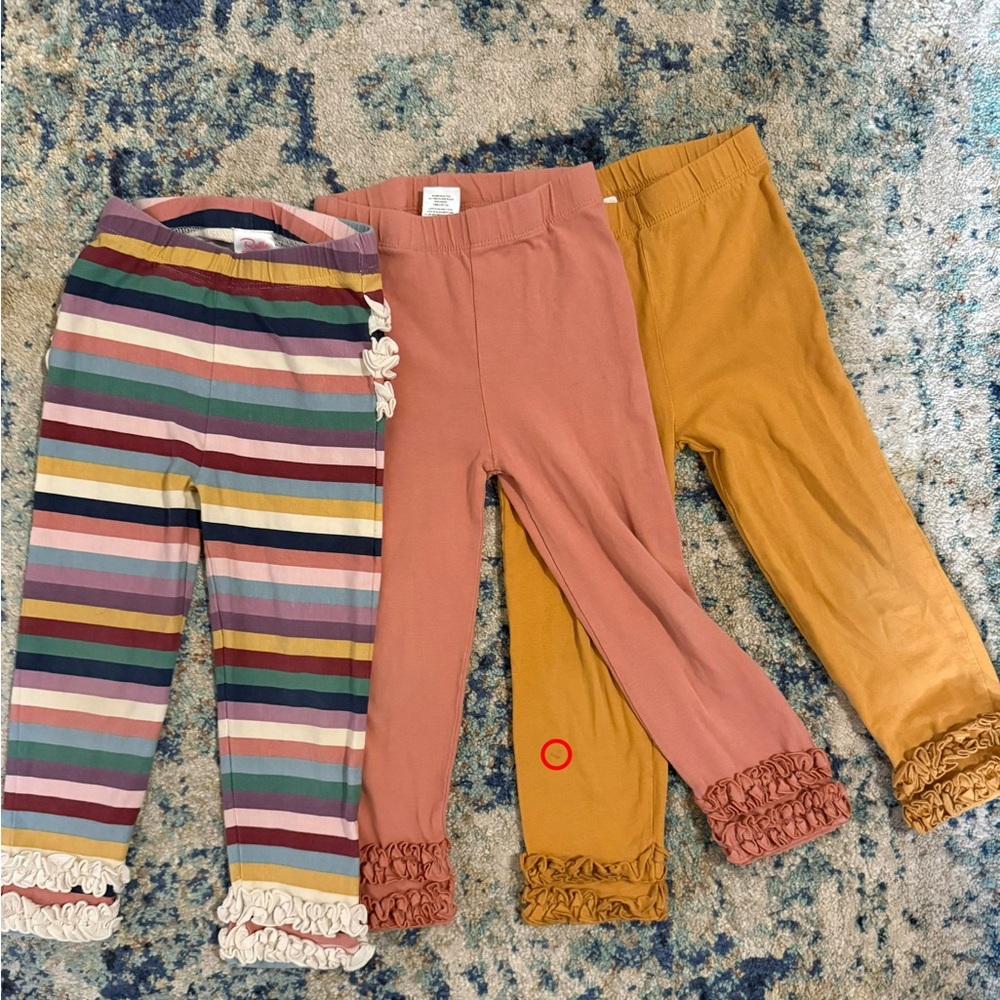 Girls RuffleButts Ruffled Leggings Set - Picture 2 of 2